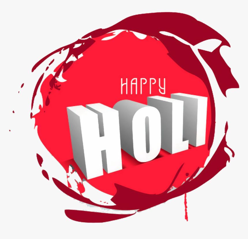 Happy Holi 3d Text Png Images With Transparent Backgrounds - Graphic Design, Png Download, Free Download