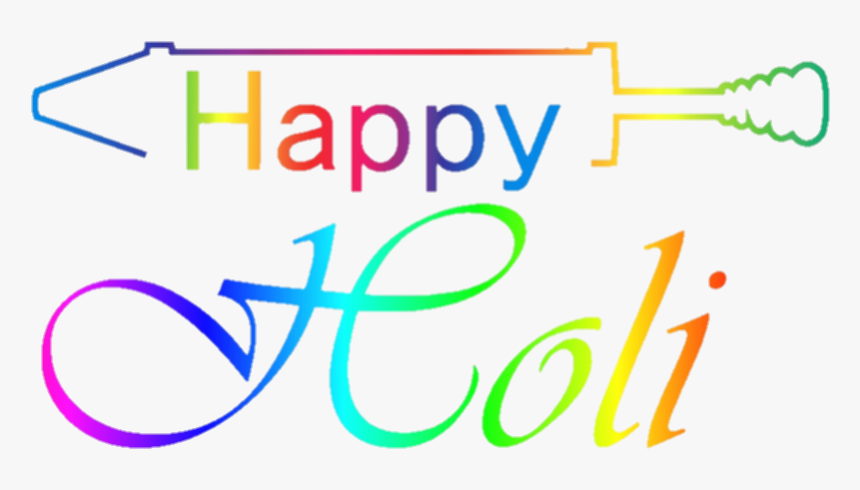 Happy Holi Text Png, Transparent Png, Free Download