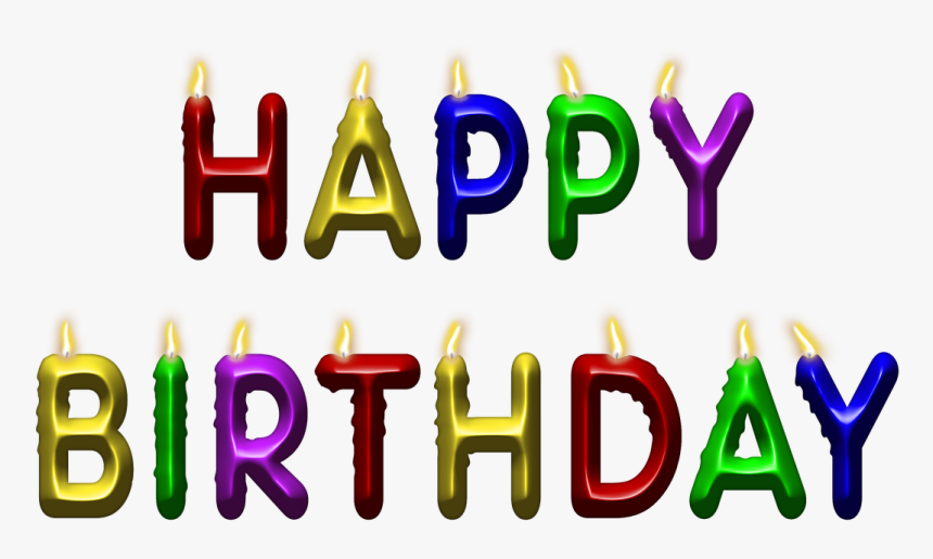 Happy Birth Day Candle Png, Transparent Png, Free Download
