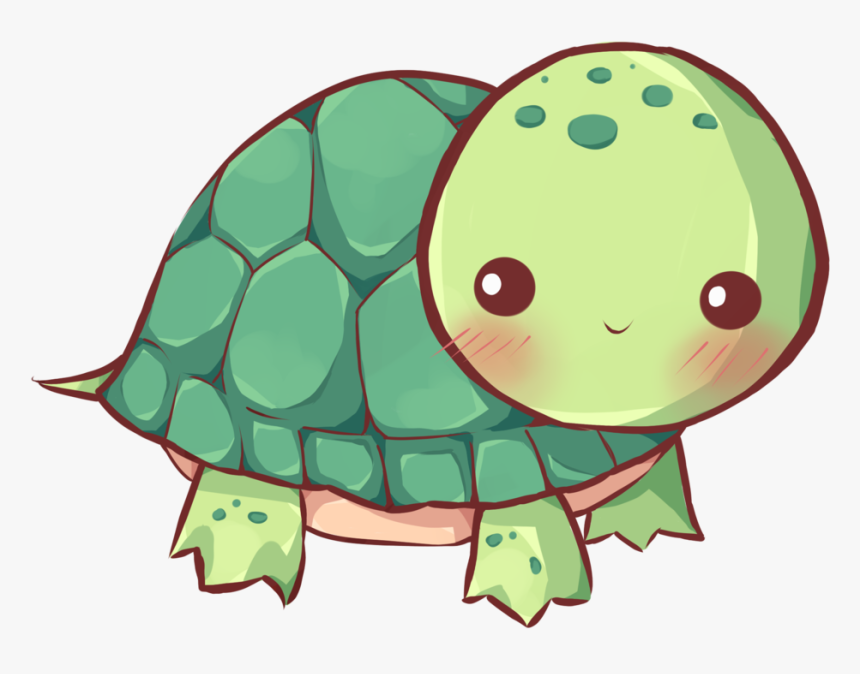 Sea Turtle Drawing For Girls Cuteness - Cute Turtle Drawing, HD Png Download, Free Download