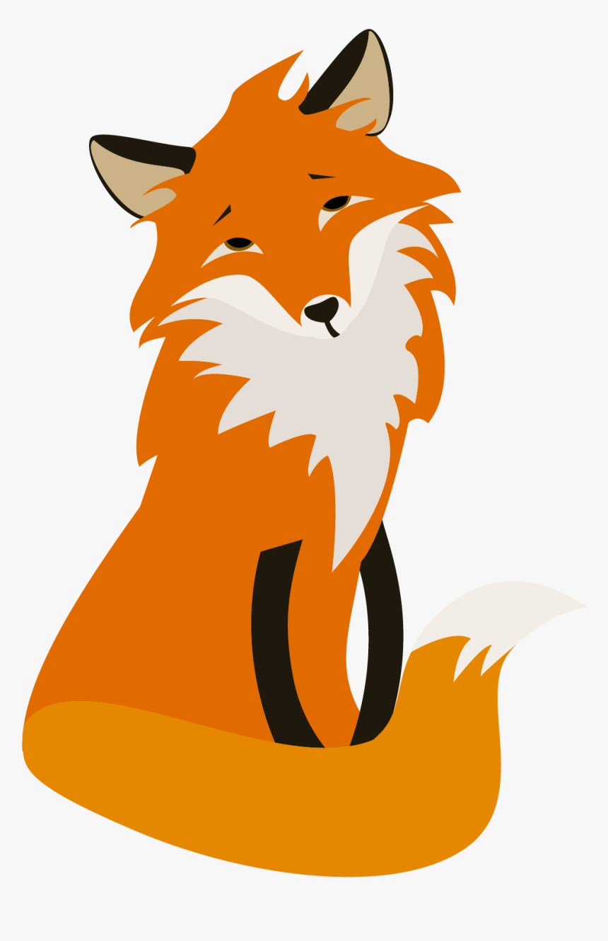 Red Fox Cartoon - Fox Transparent Animated, HD Png Download, Free Download