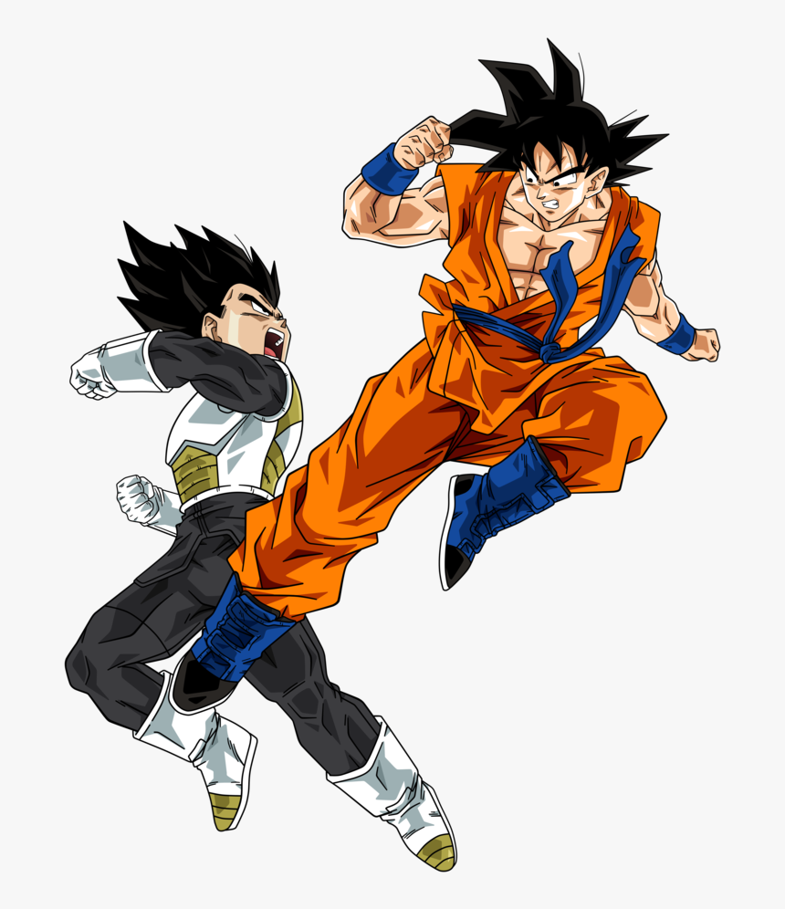 Goku Vs Vegeta Png, Transparent Png, Free Download