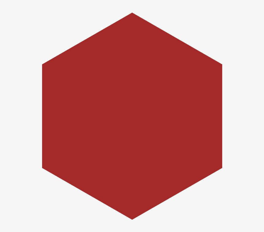 Red Hexagon Png, Transparent Png, Free Download