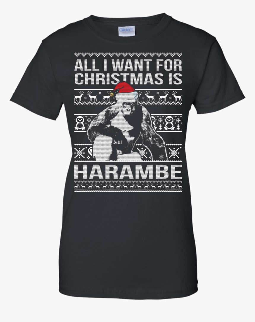 All I Want For Christmas Is Harambe Christmas Sweater - Senior Cheer Mom Shirts, HD Png Download, Free Download
