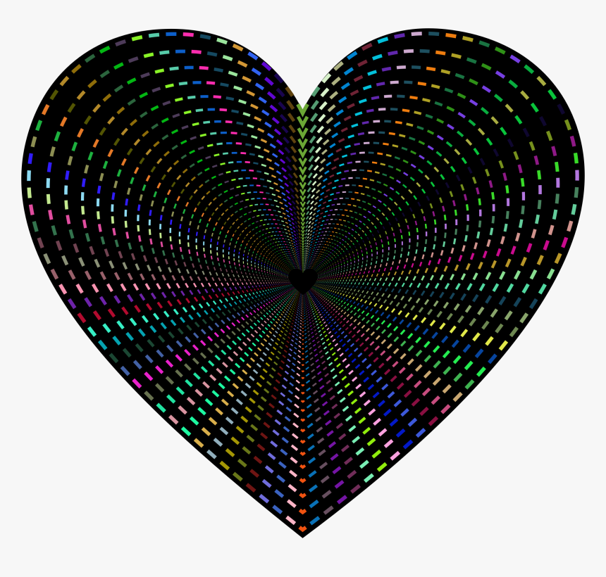 Dashed Line Art Heart Tunnel Clip Arts - Clip Art, HD Png Download, Free Download