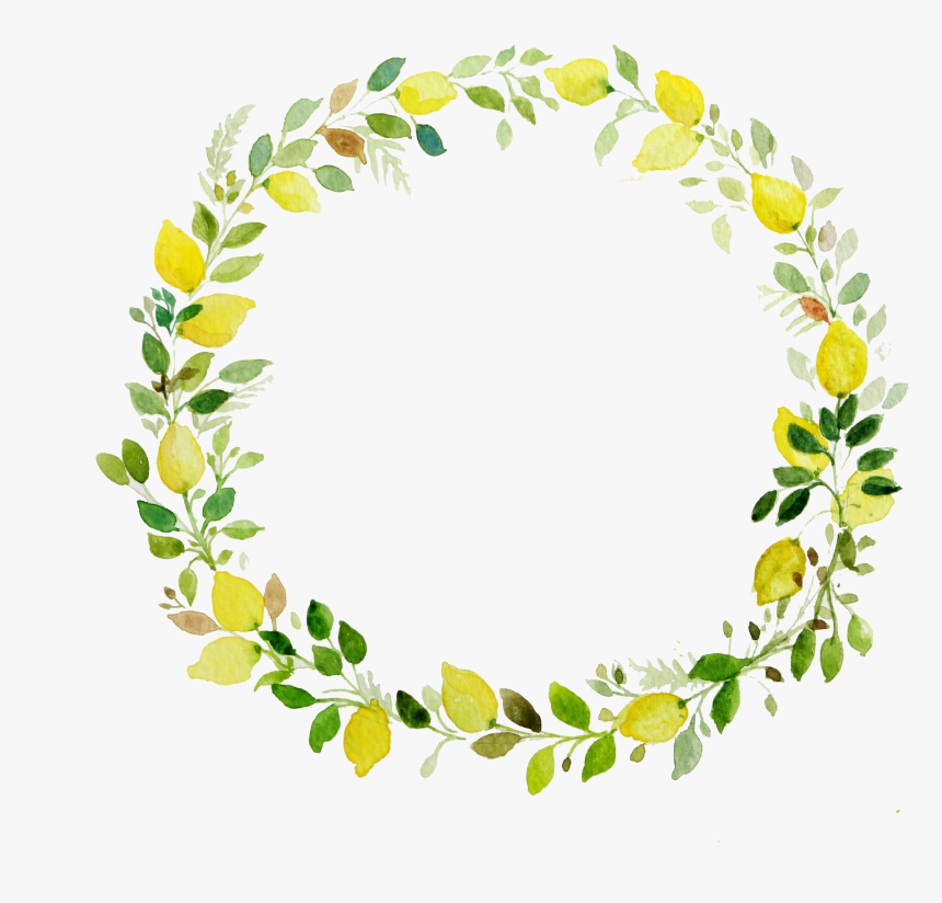 Transparent Blume Clipart - Watercolor Greenery Wreath Transparent Background, HD Png Download, Free Download