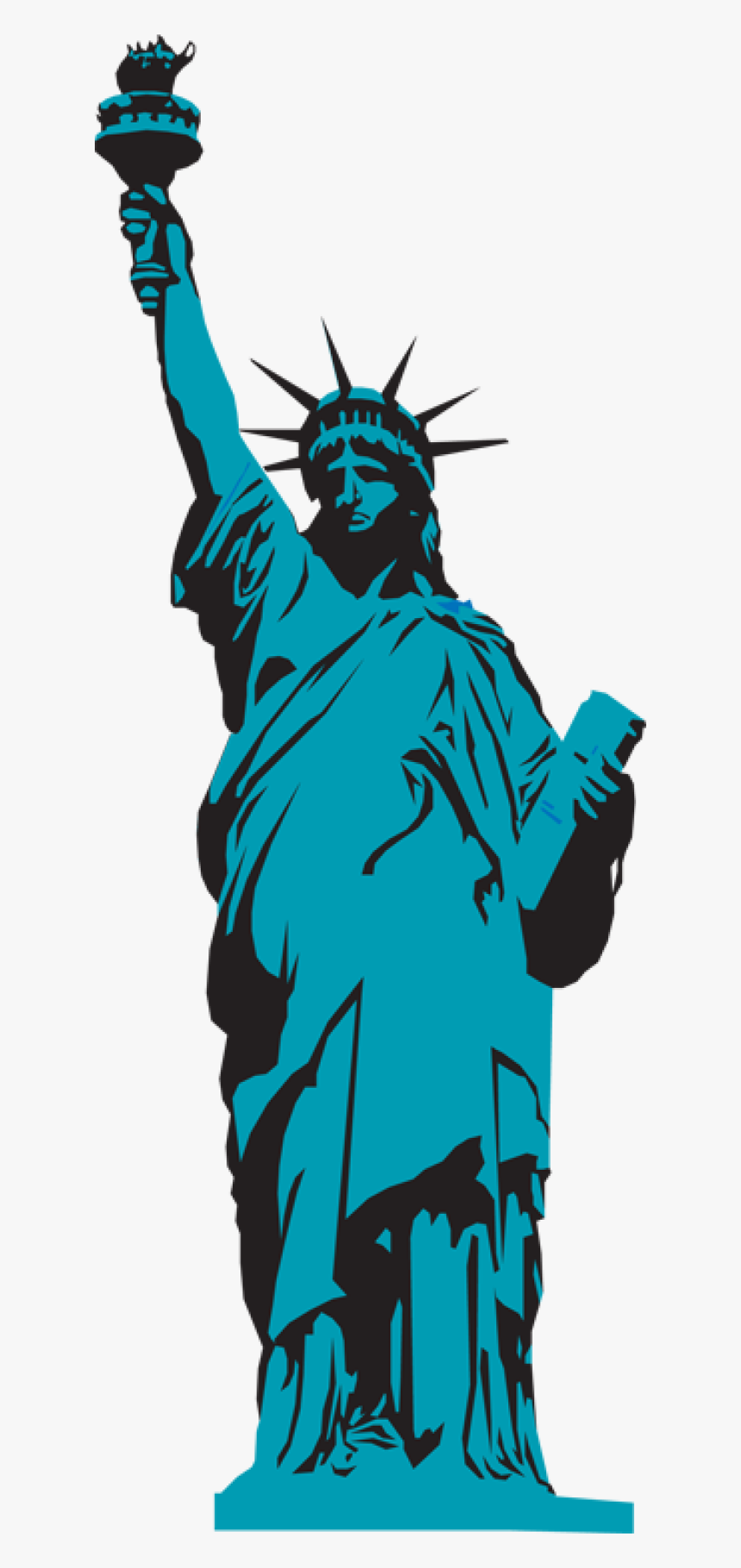 Statue Of Liberty Silhouette Vector At Getdrawings - Statue Of Liberty, HD Png Download, Free Download
