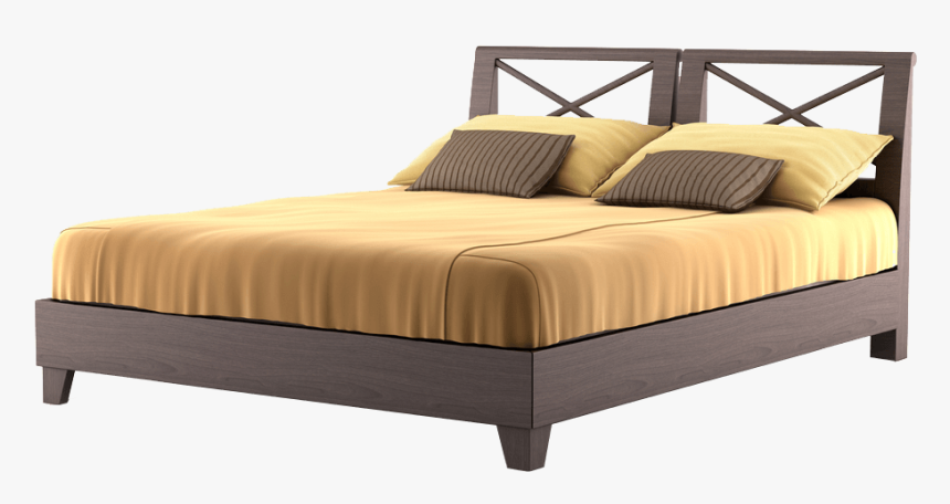 Modern Brown Bed - Bed Png, Transparent Png, Free Download