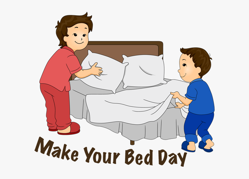 Make Bed Making Bed Clipart Cliparts And Others Art - Make Your Bed Cartoon, HD Png Download, Free Download