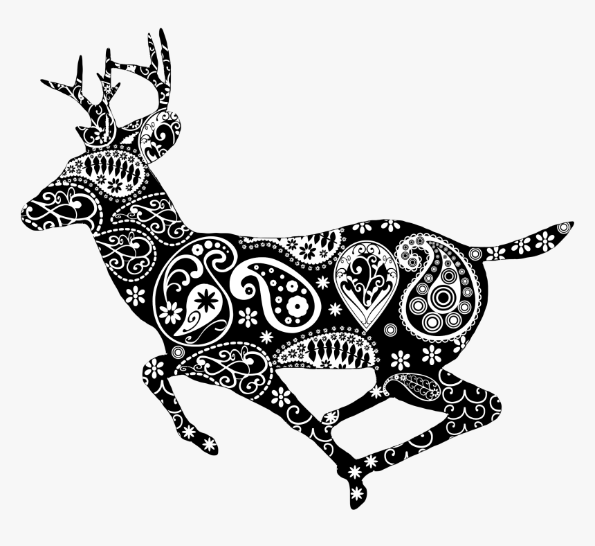 Ornamented Deer Clip Arts - Hunting Deer Png Clipart, Transparent Png, Free Download