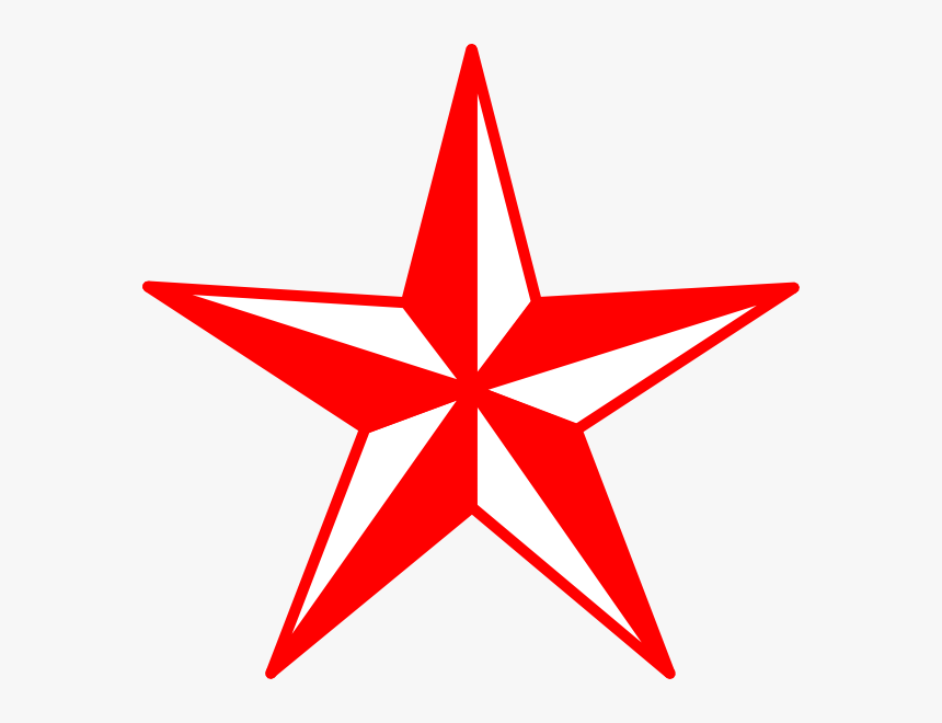 Red And White Star, HD Png Download, Free Download