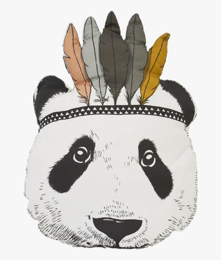 Indian Panda Pillow - Coussin Panda Indien, HD Png Download, Free Download