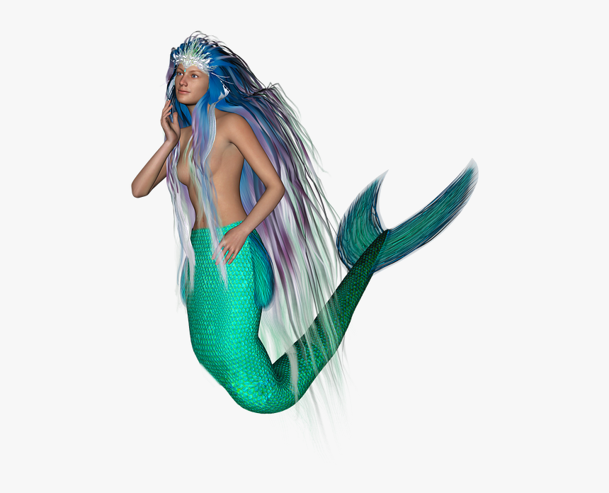 Sirena, Cola De Sirena, Criaturas Míticas - Mermaid Tail Png, Transparent Png, Free Download