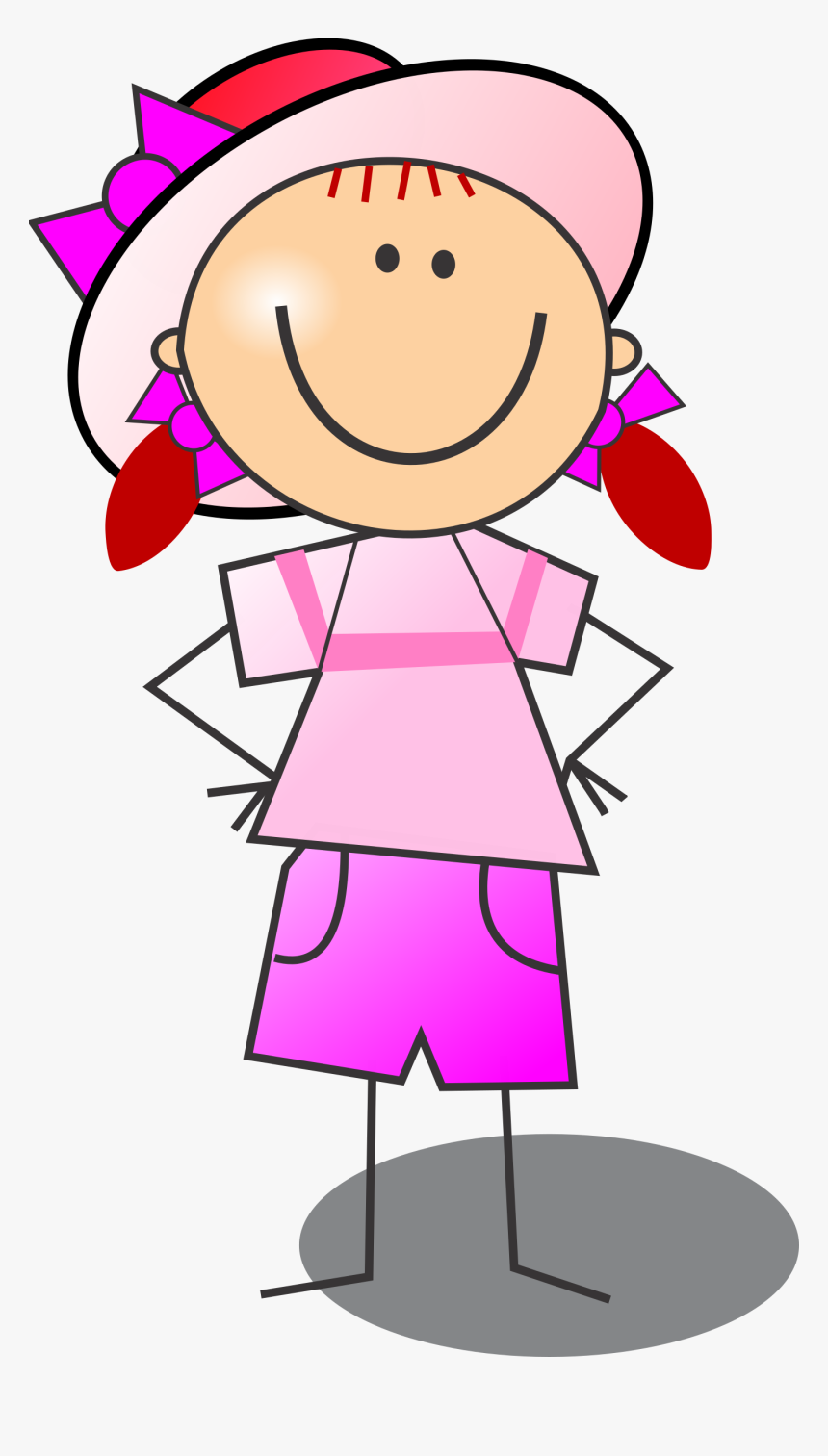 People Clipart Figure - Clipart Girl Stick Figure, HD Png Download, Free Download