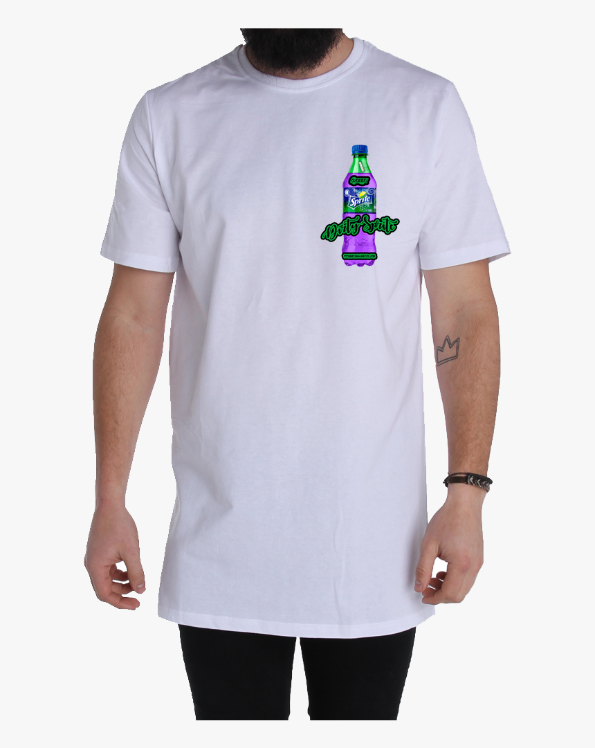 Image Of Dirty Sprite - White T Shirt Long, HD Png Download, Free Download