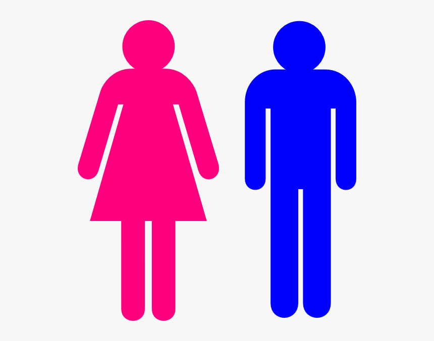 Symbol Male And Female Clip Art At Clker Com Vector - Man And Women Stick Figure, HD Png Download, Free Download