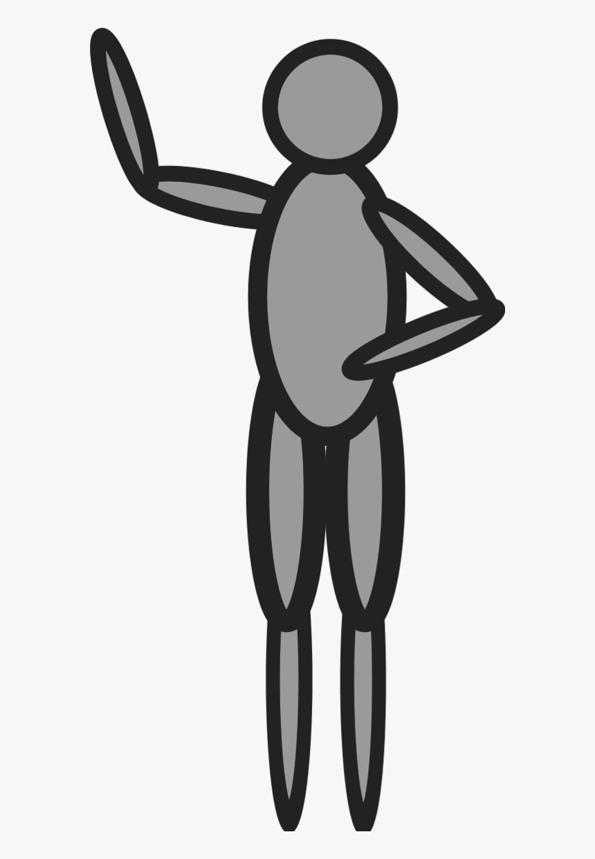Doll Person Figure Waving Hand - Draw A Person Waving, HD Png Download, Free Download