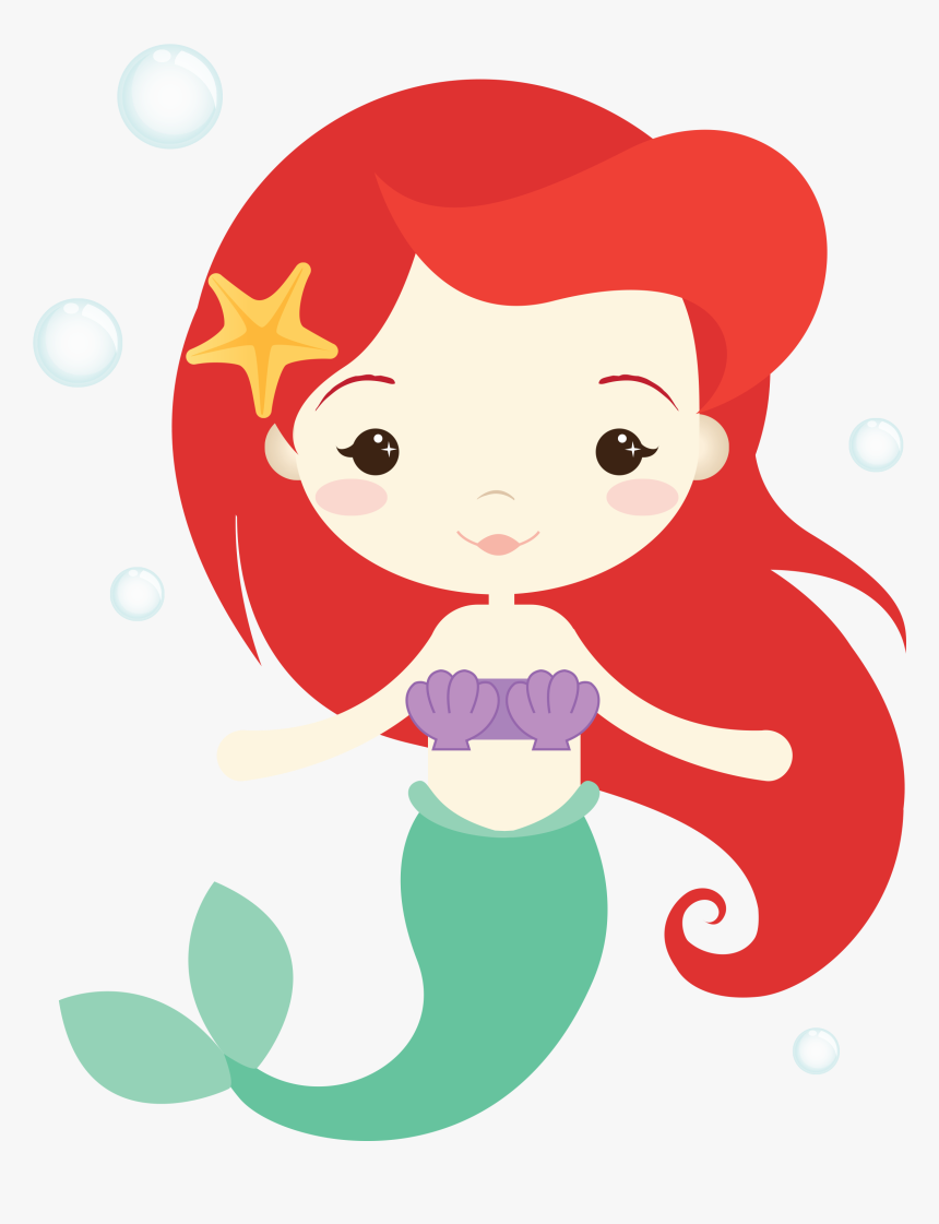 Little Mermaid Baby Png, Transparent Png, Free Download