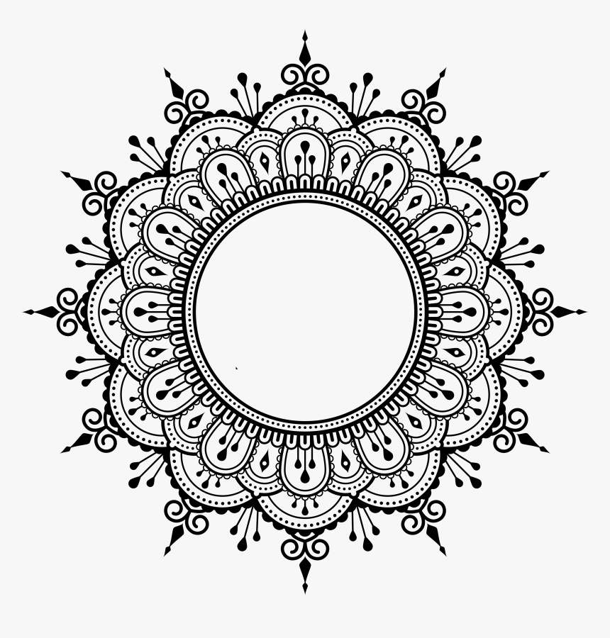 Transparent Lace Borders Png - Transparent Mandala Design Png, Png Download, Free Download