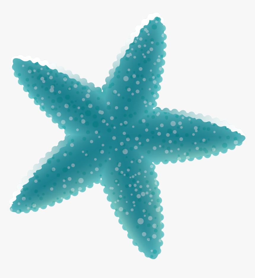 Blue Starfish Deep Ocean Decoration Vector Sea Clipart - Deep Sea Cartoon Png, Transparent Png, Free Download