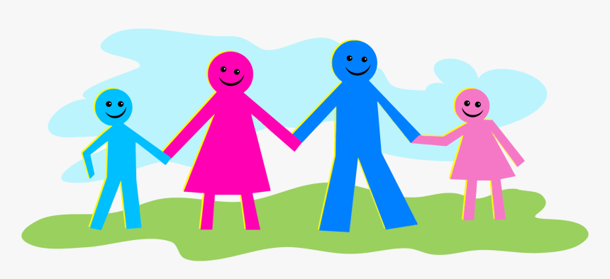 Stick Figure Family 2 Clip Arts - Small Family Happy Family, HD Png Download, Free Download