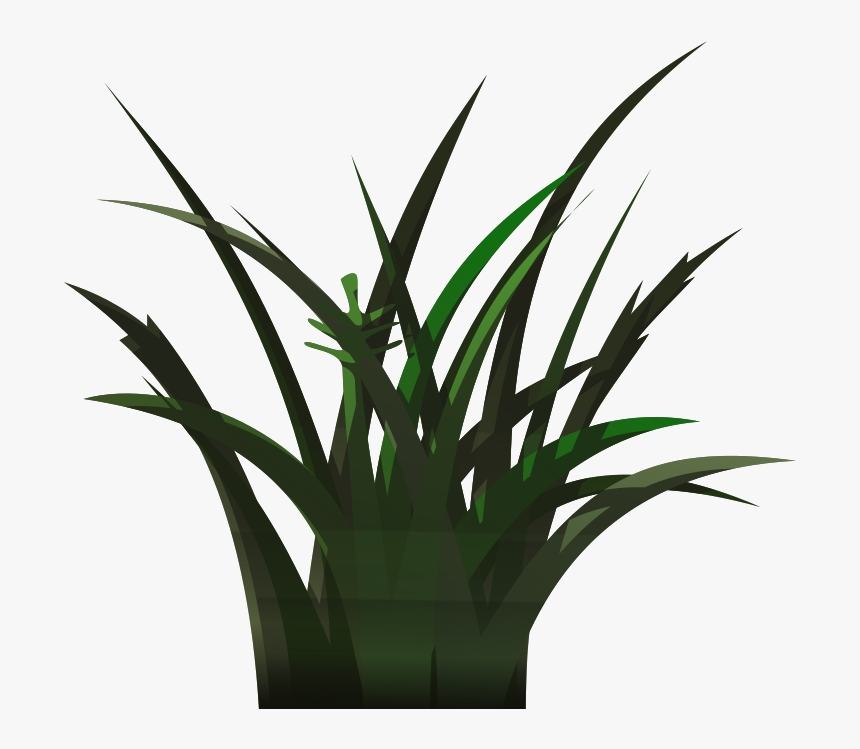 Free Clipart - Dark Green Grass Cartoon, HD Png Download, Free Download