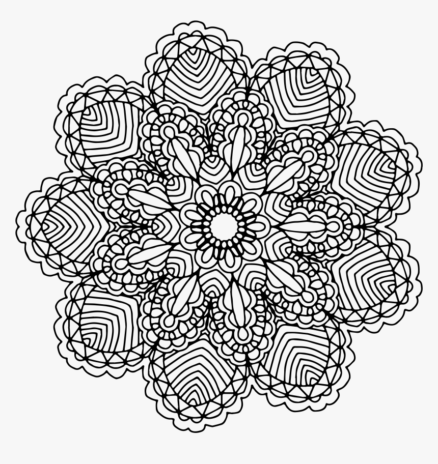 Doily - Transparent Png Clipart Mandala, Png Download, Free Download