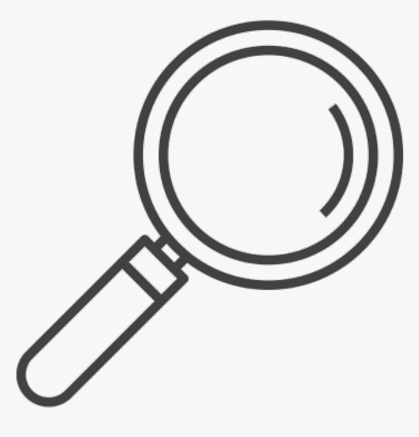 Crime Clipart Magnifying Glass - White Magnifying Glass Icon Transparent Background, HD Png Download, Free Download