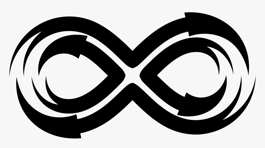 Png Arrows -this Free Icons Png Design Of Infinity - Infinity Logo Black And White, Transparent Png, Free Download