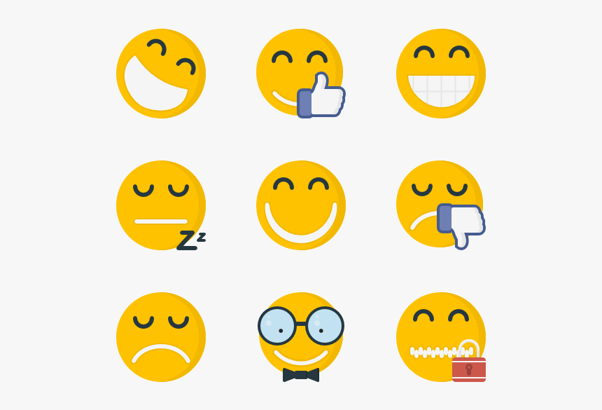 Clip Art Emoticons Png - Pack Emoticones Png, Transparent Png, Free Download