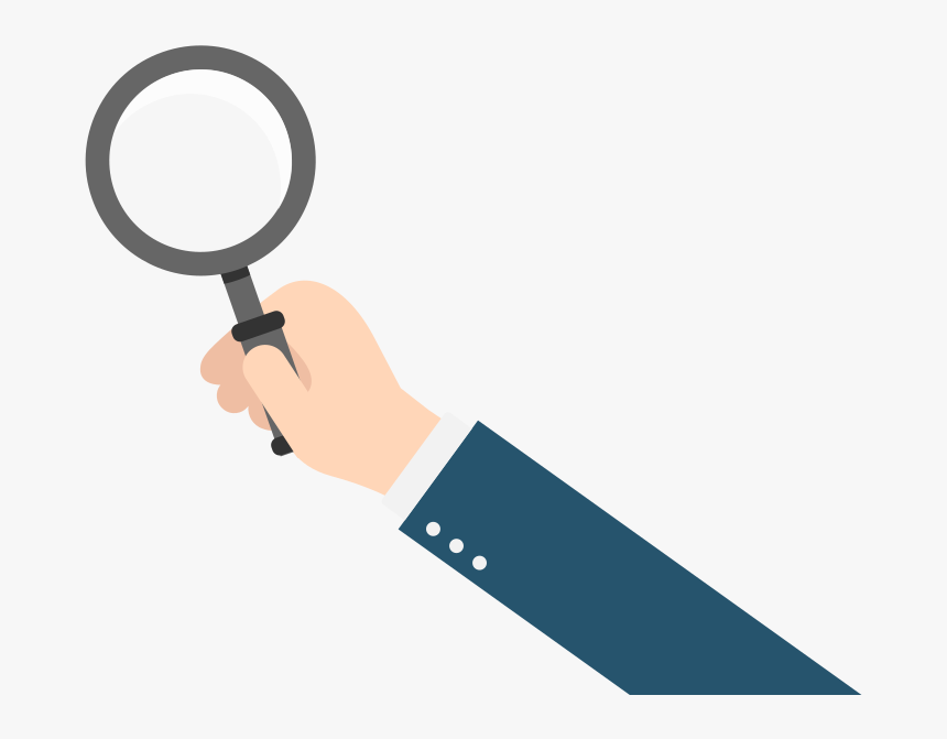 Magnifying-glass - Hand Magnifying Glass Vector, HD Png Download, Free Download