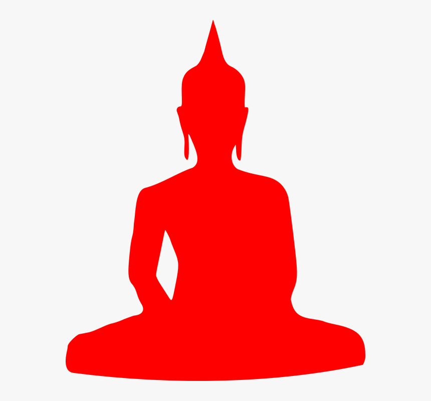 Buddha, Meditation, Meditate, Zen, Buddhism, Red - Religion Symbol Of Buddhism, HD Png Download, Free Download