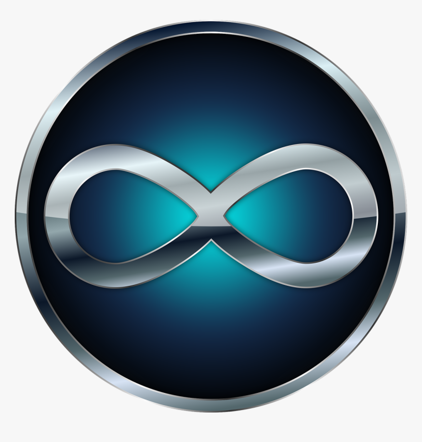 Infinity, Symbol, Sign, Eternity, Forever, Icon, Loop - Blue Infinity Sign With Black Background Screensaver, HD Png Download, Free Download