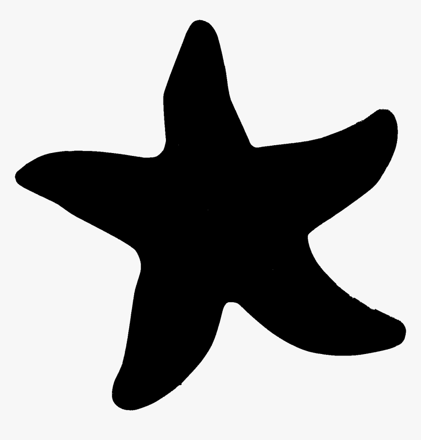 Starfish Silhouette Cliparts Vector Zone Transparent - Starfish, HD Png Download, Free Download