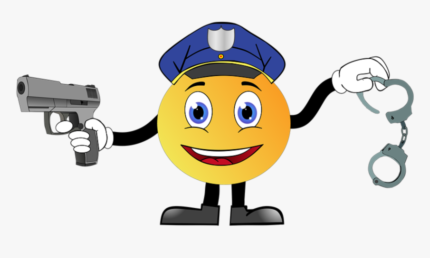 Police, Crime, Arrest, Security, Prison, Handcuffs - Smiley Polizist, HD Png Download, Free Download