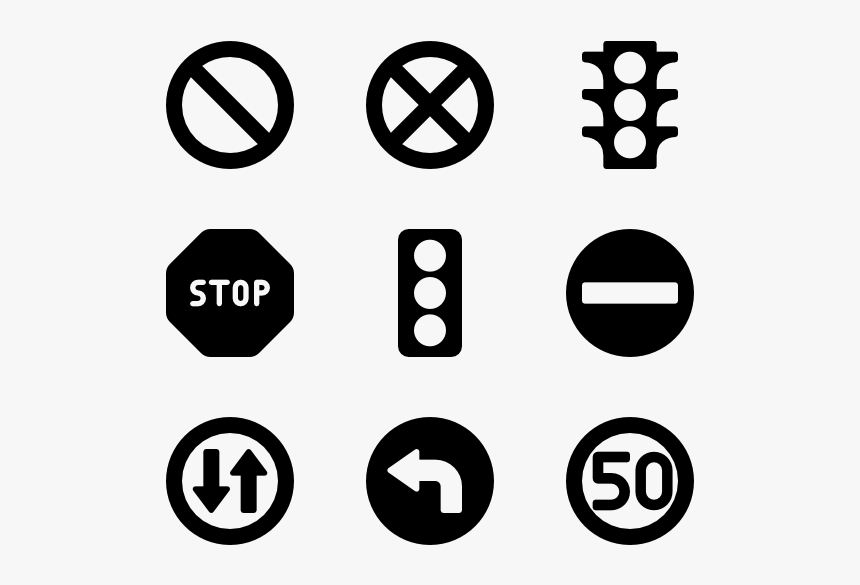 Traffic & Road Signs - Prohibition Signs And Symbols, HD Png Download, Free Download