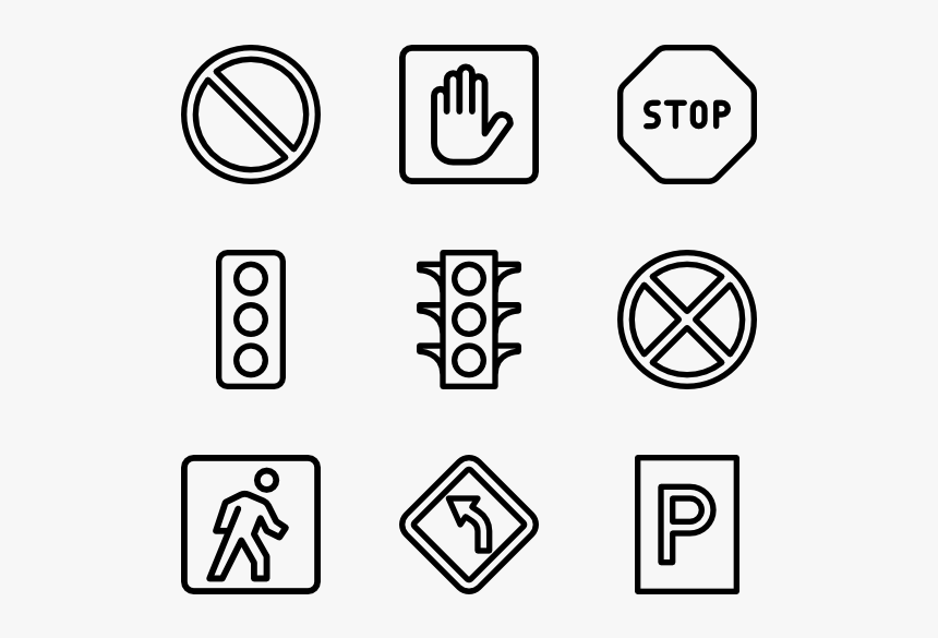 Traffic & Road Signs - Graphic Design Icon Vector, HD Png Download, Free Download