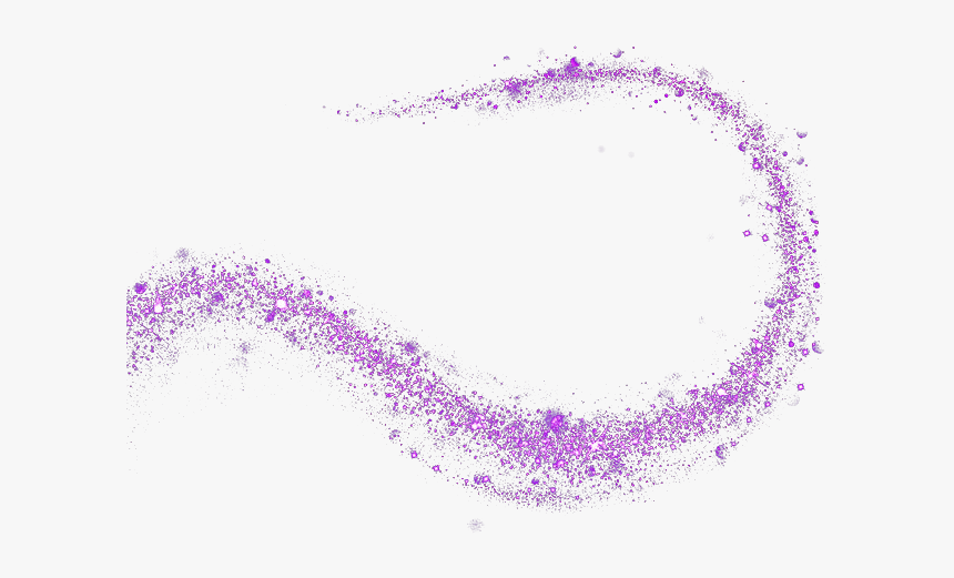 Purple Star Curve Effect Element Free Download Image - Purple Glitter Effect Png, Transparent Png, Free Download