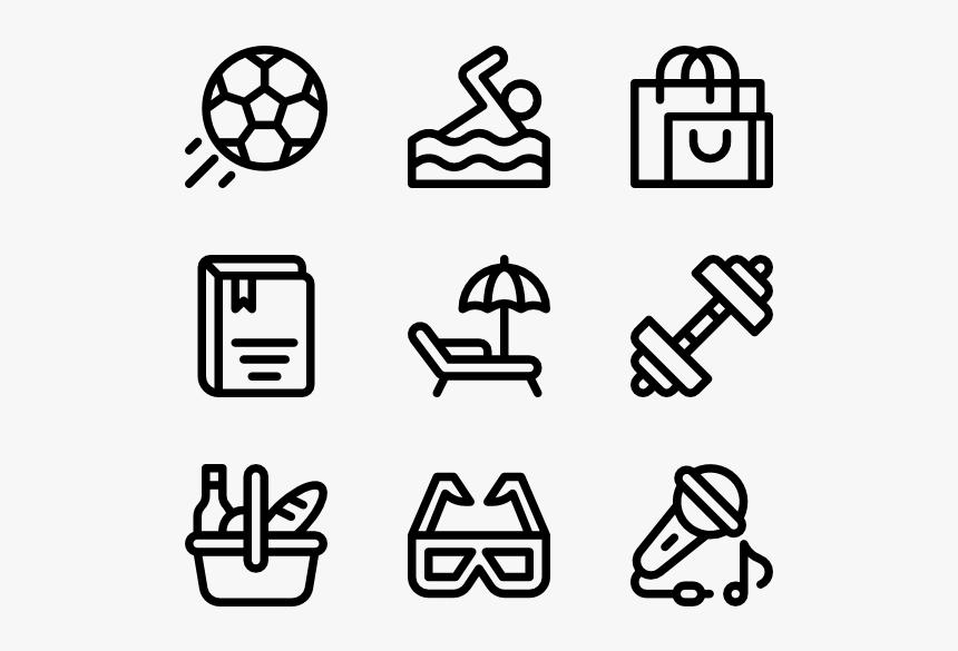 Hobbies & Free Time - Design Icons Vector, HD Png Download, Free Download