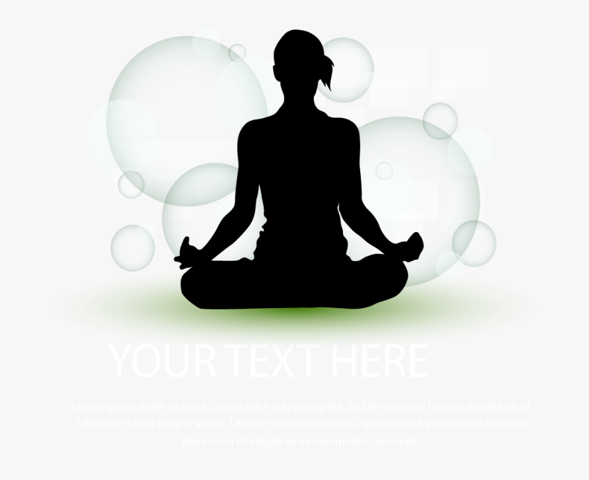 Clip Art Meditation Wallpaper - Sitting, HD Png Download, Free Download