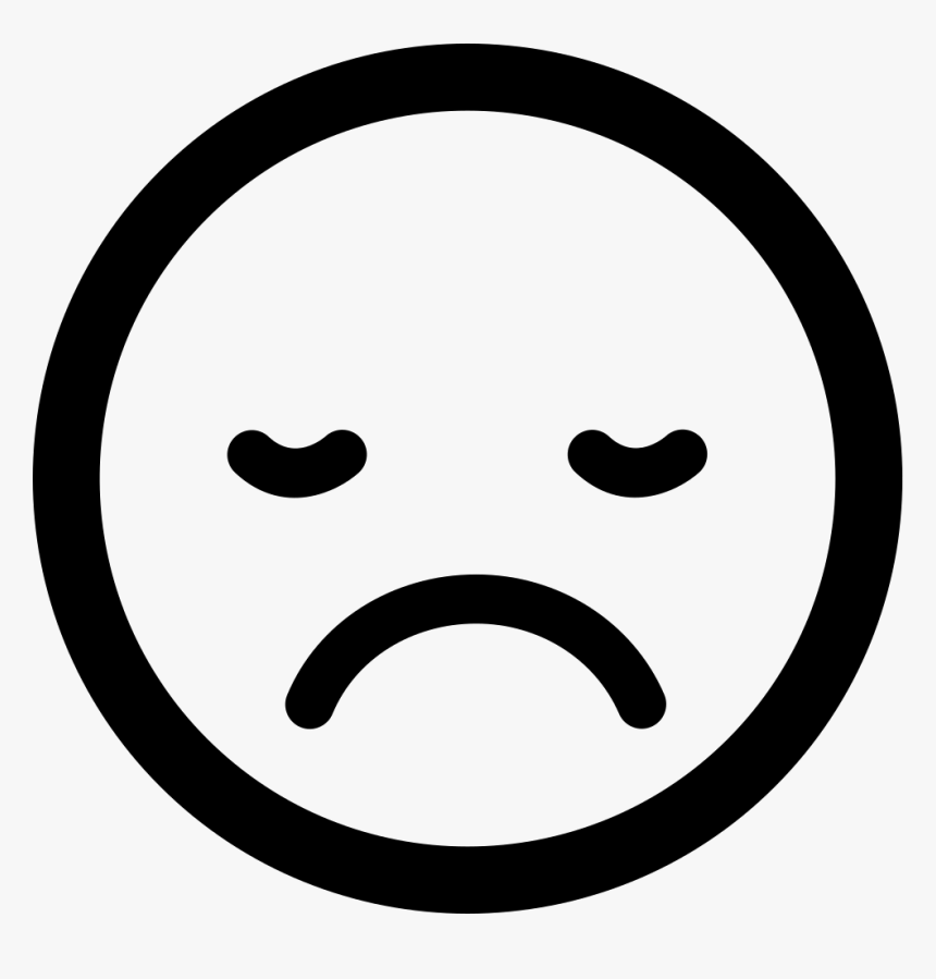 Sad Sleepy Emoticon Face Square - Icono Felicidad, HD Png Download, Free Download