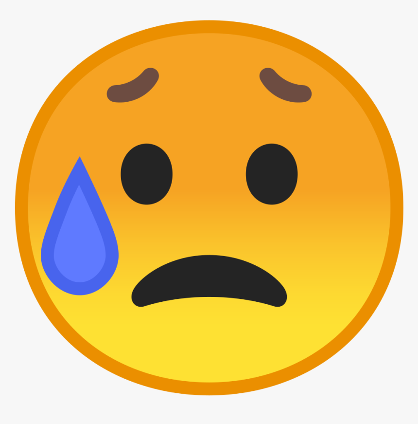 Sad But Relieved Face Icon - Icon Of Sad Face, HD Png Download, Free Download