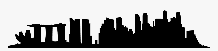 Western Silhouette At Getdrawings - Singapore Skyline Vector, HD Png Download, Free Download