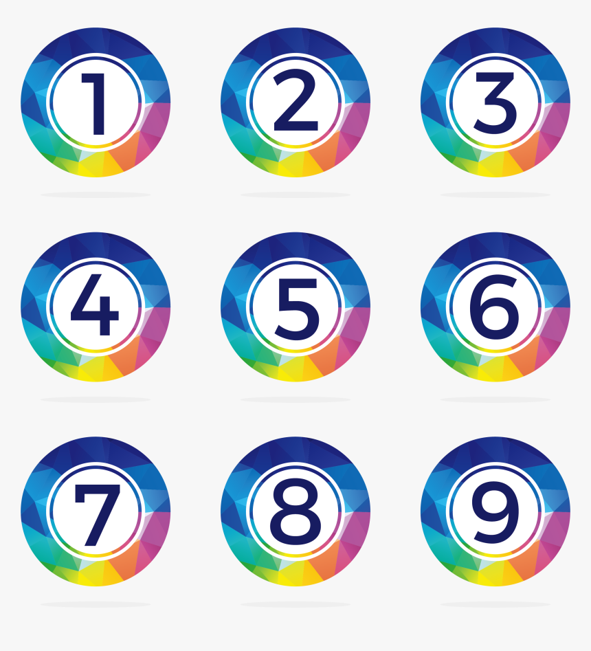 Transparent Number 1 Icon Png - Numbers Icon Png, Png Download - kindpng