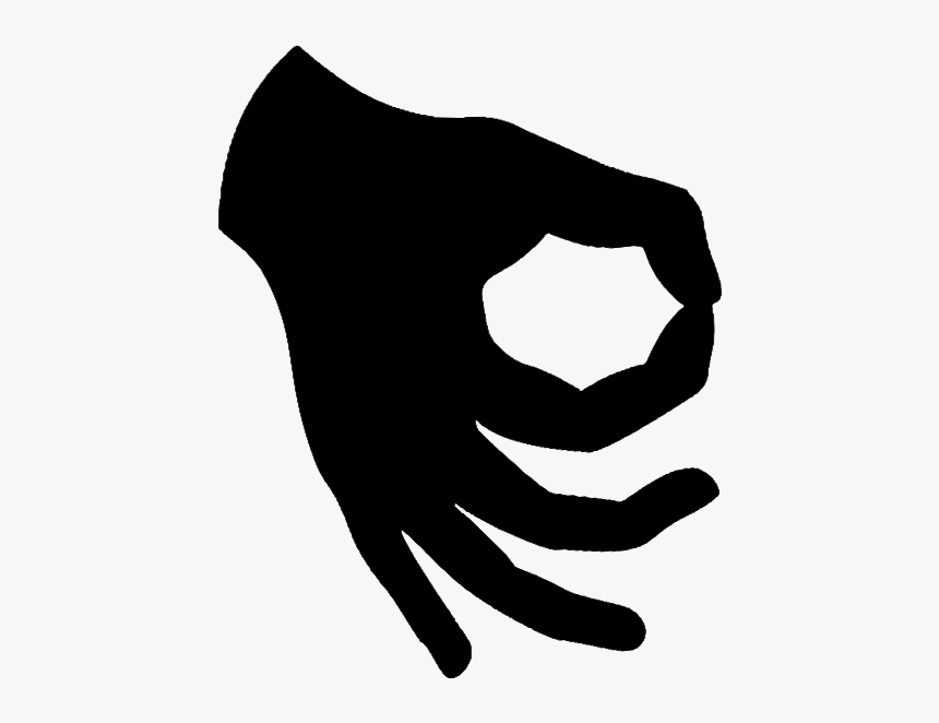 Down Meaning Upside Symbol Okay Gesture Coror Down - Upside Down Ok Hand, HD Png Download, Free Download