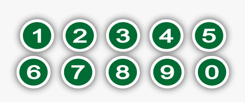 Images Of Numbers Clipart Clipart - Numbers In Circles Png, Transparent Png, Free Download