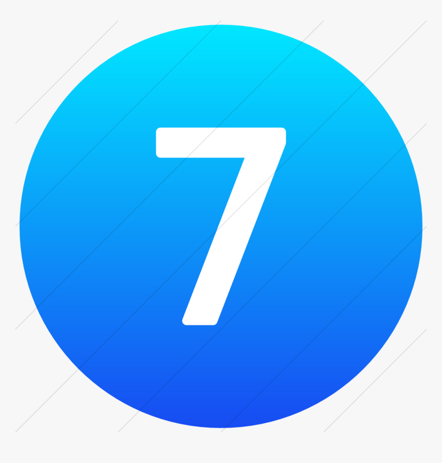 Vector Number 7 Icon - Letter V In Circle, HD Png Download, Free Download