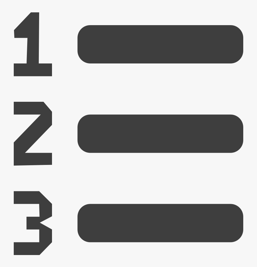 Icon Number List Png, Transparent Png, Free Download