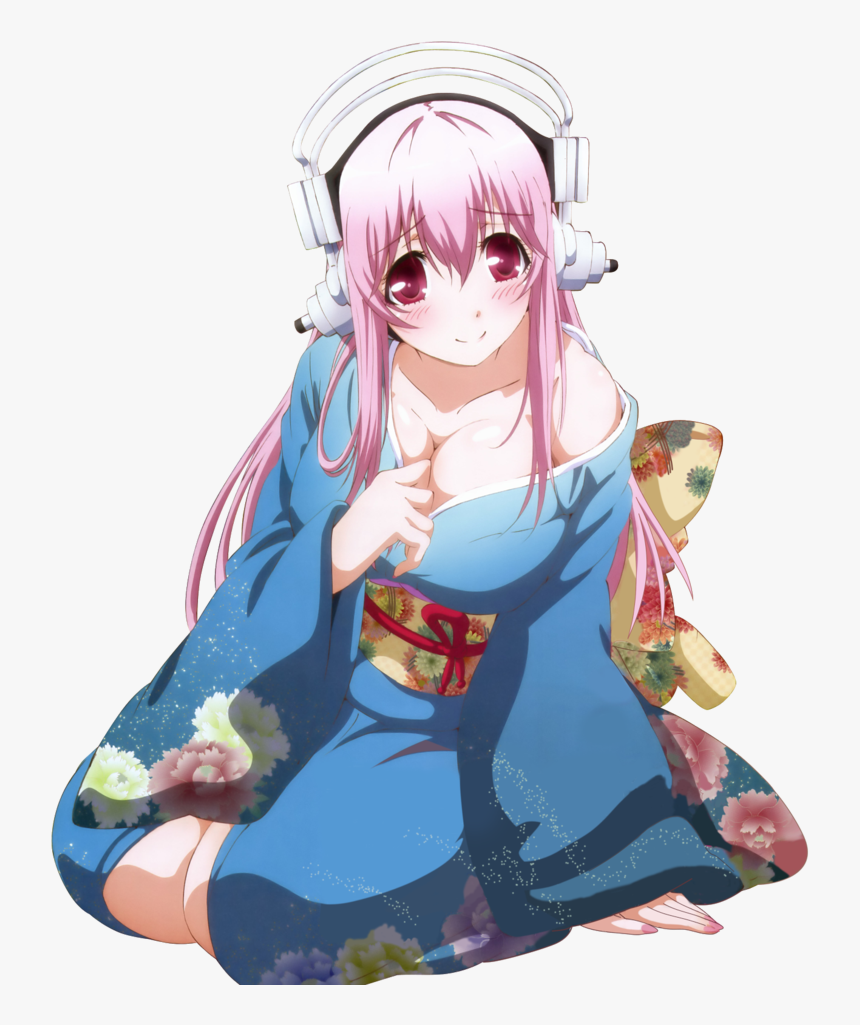 Super Sonico Kimono Fanart, HD Png Download, Free Download