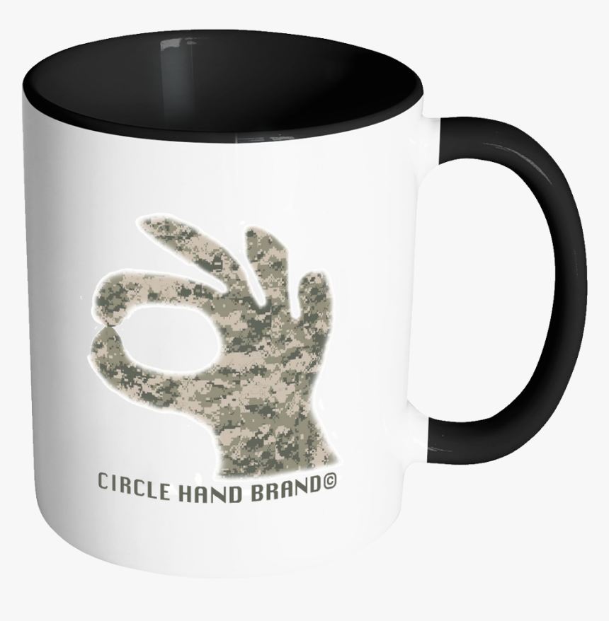 Circle Game Black Accent Mug Camo Hand - Dont Rise And Shine Mug, HD Png Download, Free Download